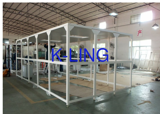 Hệ thống phòng sạch mô-đun với bộ lọc HEPA Kích thước tùy chỉnh và sàn chống tĩnh điện PVC