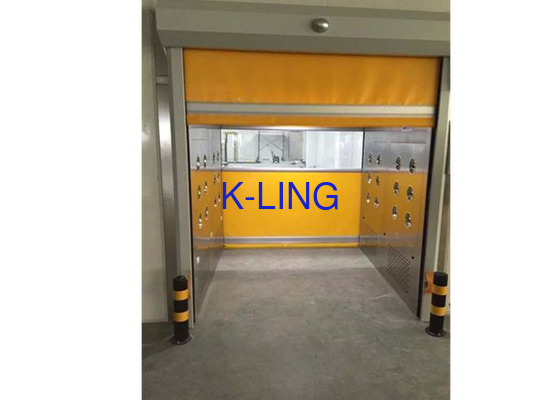 Đường hầm phòng tắm không khí chở hàng Tủ thép không gỉ Cửa cuốn tự động nhanh chóng