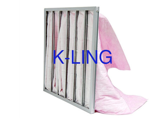 F5-F9 Túi lọc khí bỏ túi hiệu quả trung bình bằng sợi tổng hợp