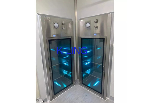 An toàn ổn định Độ chính xác cao Hộp thông qua năng động sạch với đèn UV 0,3m / s