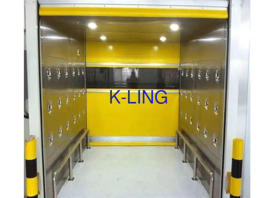 Đường hầm vòi hoa sen không khí 25m / s Niêm phong cửa chớp nhanh Thiết bị phòng tắm chở hàng