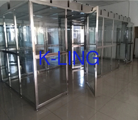 Khung nhôm tùy chỉnh Softwall Phòng sạch Luồng không khí một chiều