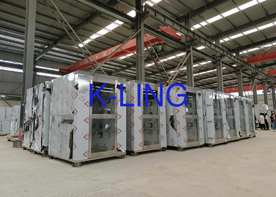 Hệ thống phòng tắm không khí bằng thép không gỉ loại L với nút dừng khẩn cấp 25m/s