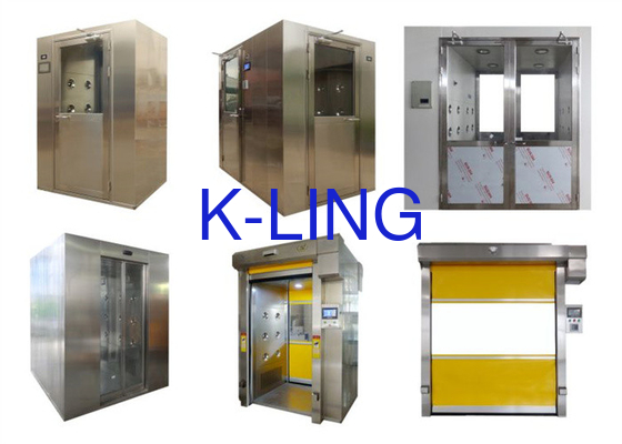 Cửa trượt tự động loại L Tắm không khí với điều khiển vi tính cho phòng sạch