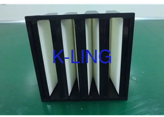 Khả năng giữ bụi Sợi thủy tinh V Bank Filter 18 Sq.m Media Area Khả năng giữ bụi cao