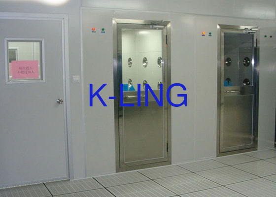 220V/50Hz Stainless Steel Cleanroom Air Shower Với Tốc độ Không khí 20-25 M/s
