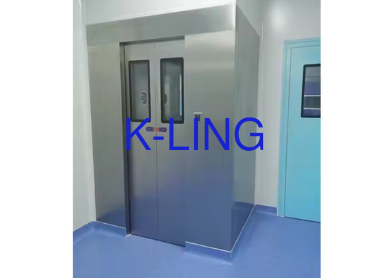 220V / 50Hz nguồn cung cấp điện tùy chỉnh loại Airflow Air Shower với cửa trượt tự động