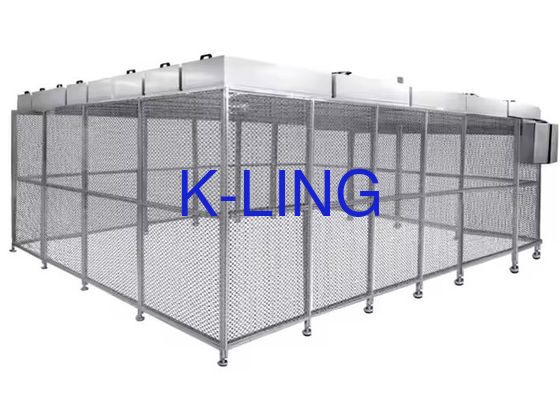 Phòng sạch Softwall có khung hợp kim nhôm và phim PVC cho môi trường được kiểm soát