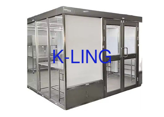 Tốc độ gió điều chỉnh khung thép không gỉ Softwall Phòng sạch với cài đặt dễ dàng