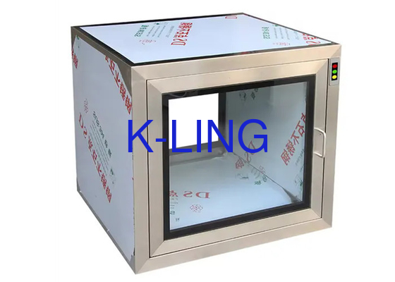 Hộp thông qua phòng sạch với hạ cánh và nâng hỗ trợ tùy chọn tùy chỉnh và chìa khóa phụ kiện