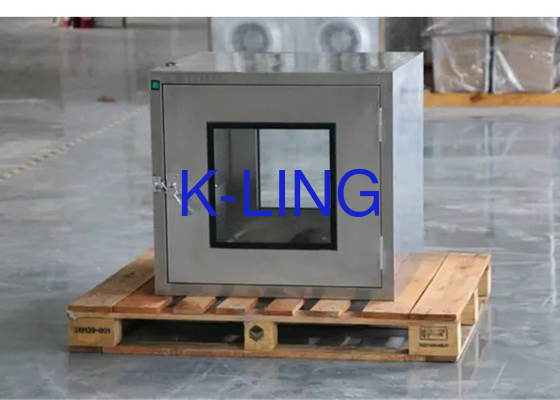 Khu vực làm việc bên trong 600 * 600 * 600mm Đi qua cửa sổ với bề mặt đánh bóng