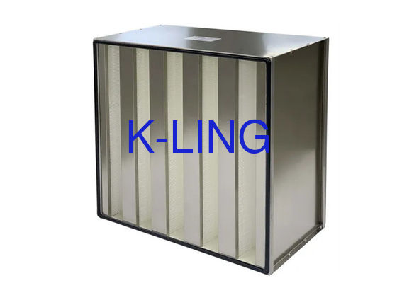 16.44 mét vuông Dòng chảy không khí cuối cùng áp suất 400pa Minipleats V Cell Filter cho bảo vệ môi trường