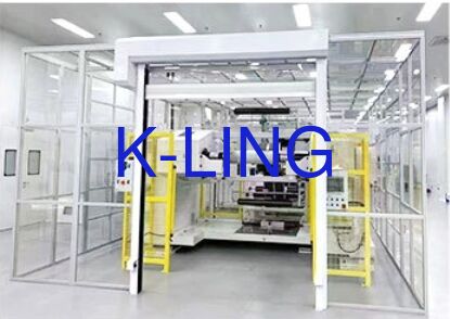 Phòng sạch mô-đun sàn PVC vinyl bao gồm cửa sổ kính hữu cơ chân không lớp hai và 1000 mức độ sạch cho phòng thí nghiệm