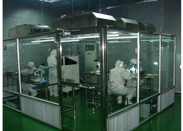 Tường cứng bán dẫn ISO Loại phòng sạch 100 - 10000 với bộ lọc quạt
