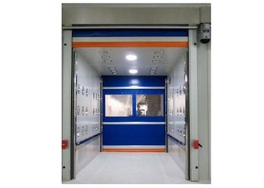 Phòng tắm không khí cửa cuốn nhanh PVC Phòng sạch với màu trắng / đỏ xanh
