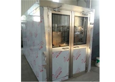 Cửa xoay đôi điện Phòng tắm không khí sạch cho hàng hóa và người