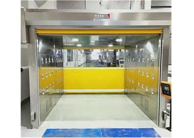 Đường hầm phòng tắm hàng không với PVC Cửa cuốn nhanh Cửa cuốn 304