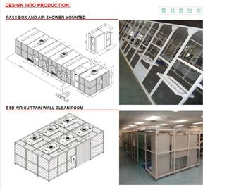 Phòng làm sạch mềm 110 V 60 Class 1000 Dược phẩm với HEPA Lọc