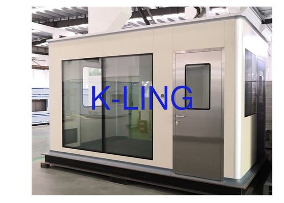 Hỏa chống cháy bảng sandwich Softwall Clean Booth với thép cửa kín và hồ sơ nhôm góc điều trị