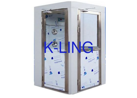 Cửa xoay phòng sạch Phòng tắm không khí tự động thổi nhỏ gọn và âm thanh trong cấu trúc