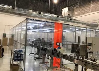E Sản xuất thuốc lá Plexiglass Tường phòng sạch Softwall