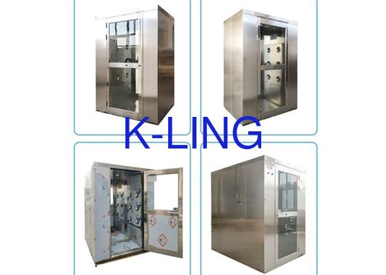 Cửa liên động đôi cửa xoay SUS201 Vòi hoa sen không khí trong phòng sạch