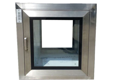 Full Selded 304 Ss Phòng sạch đi qua hộp với khóa liên động cơ học