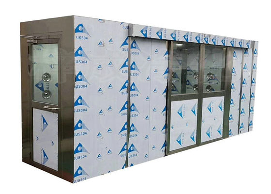 Phòng sạch Airlock Phòng tắm bằng thép không gỉ với bộ lọc HEPA