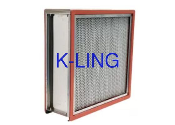 Bộ lọc không khí 304SS HEPA nhiệt độ cao cho nhà máy thực phẩm / y tế