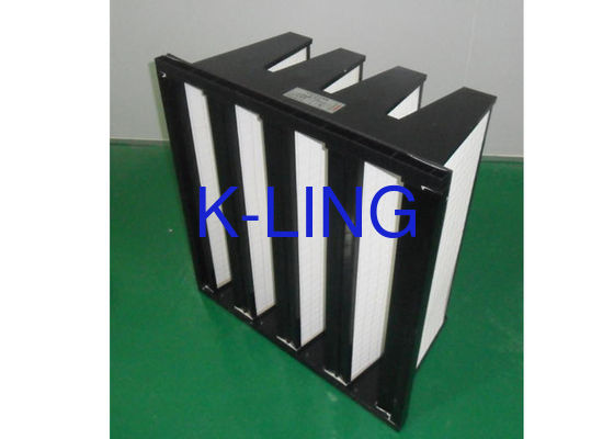 Bộ lọc ISO Bộ lọc ngân hàng Purifie V Khung nhựa với khối lượng không khí lớn