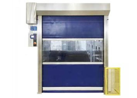 Phòng sạch Đường hầm vòi hoa sen không khí với cửa cuốn nhanh tự động mở