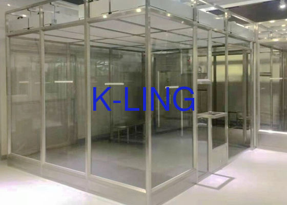 Khung thép không gỉ Phòng sạch Softwall đơn giản Loại 100 đến Loại 100000