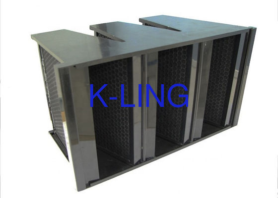 Bộ lọc không khí dạng hạt bằng than hoạt tính V Cell Loại bỏ mùi hôi với khung ABS