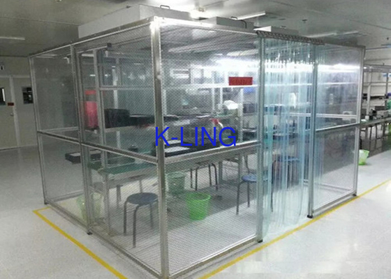 Nhà thuốc Mô-đun Softwall Phòng sạch Lớp 100000 Ống vuông bằng thép không gỉ