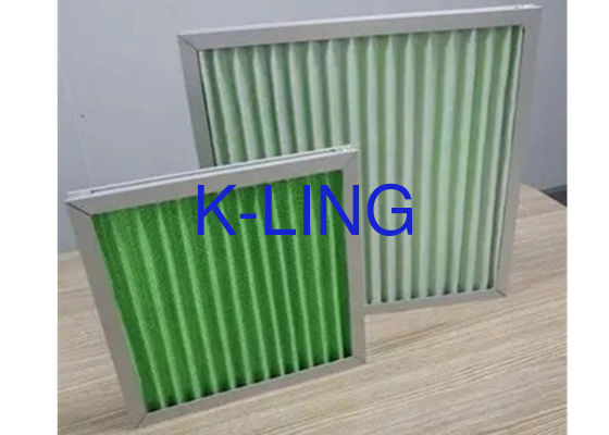 Bộ lọc không khí bảng xếp li màu xanh lá cây Bộ lọc phương tiện Polyester hiệu quả G1 G3