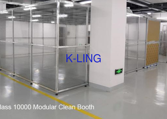 Dược phẩm Softwall Clean Booth Thiết bị phòng sạch FFU Khung cấu trúc nhôm